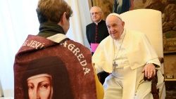Папата с участниците в международния конгрес за живота на преподобната Мария де Хесус де Агреда