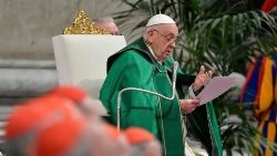 Papst Franziskus bei der Messe zum Welttag der Armen im Petersdom