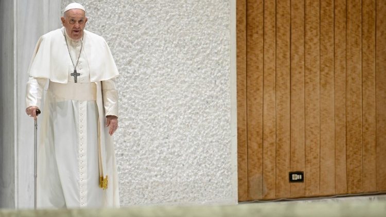 Papež František při generální audienci ve středu 29. listopadu