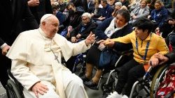 L'incontro del Papa con i volontari e gli ammalati dell'Unitalsi