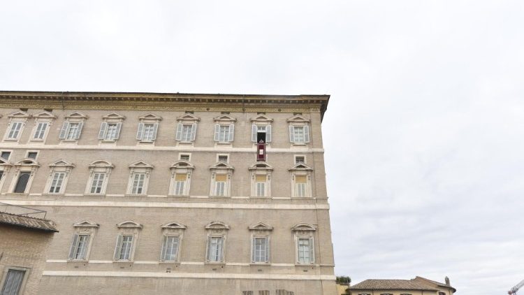 Il Palazzo Apostolico da dove il Papa si affaccia per l'Angelus