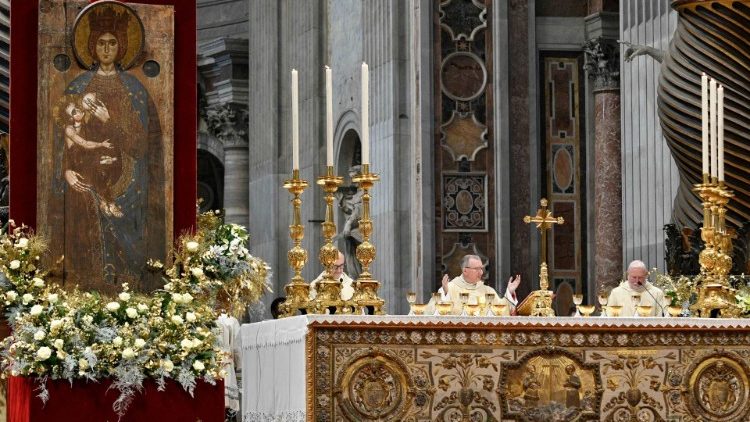 Santa misa en la Solemnidad de Santa MarÃ­a Madre de Dios - 1 de enero de 2024.