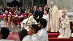 البابا فرنسيس يترأس القداس الإلهي احتفالا بعيد القديسة مريم أم الله