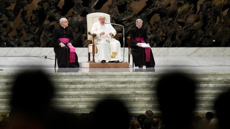 教皇フランシスコ　2024年1月3日の一般謁見　バチカン・パウロ6世ホール