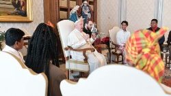 Pope Francis meets with members of the Missionary Fraternity of the Cities