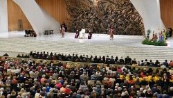 Audience v aule Pavla VI. se účastnilo několik tisíc členů sdružení Unicoop