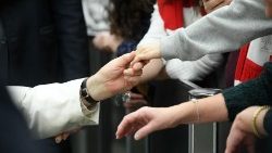 La coopérative Unicoop de Florence et la Fondation “Il cuore si scioglie”, reçus en audience par le Pape François, vendredi 5 janvier 2024.