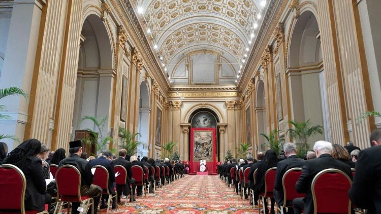 Setkání papeže Františka s diplomaty akreditovanými ve Vatikánu, 8. ledna 2024