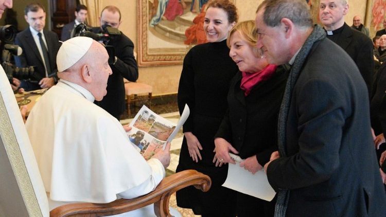 The Pope in a meeting with members of the Secular Institute