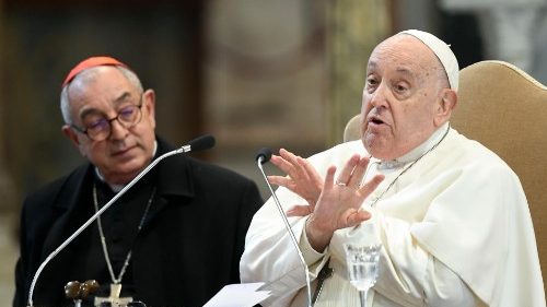 Papst Franziskus trifft römische Seelsorger