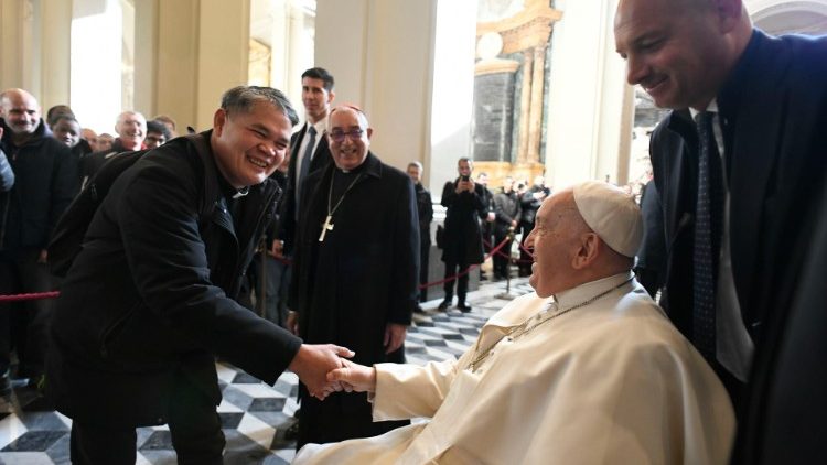 Ferenc pápa találkozója a római papsággal