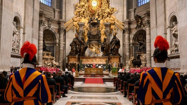 Le esequie del cardinale Sebastiani nella Basilica Vaticana