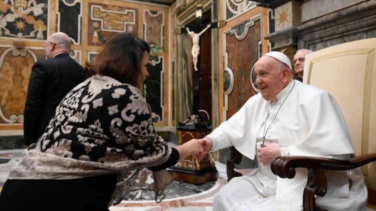 Pope Francis meets with Arena Foundation of Verona