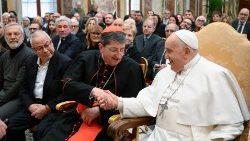 Popiežiaus audiencija italų pedagogo atminimo komitetui