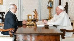 Papst Franziskus und der Präsident von Osttimor, José Ramos-Horta