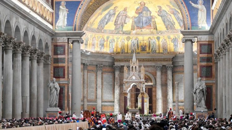 Representantes de todas las Iglesias cristianas rezaron juntos en la majestuosa basílica dedicada al Apóstol San Pablo en Roma