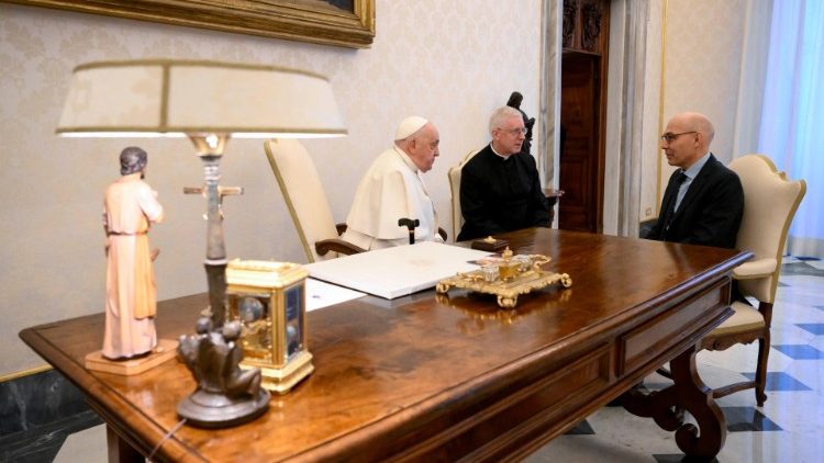 Encuentro del Santo Padre con el Alto Comisionado de la ONU para los Derechos Humanos - 26 de enero de 2024.. (Vatican Media)