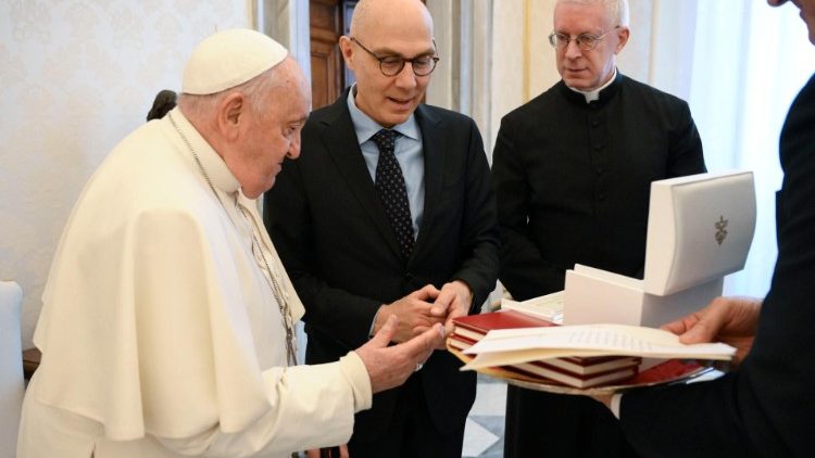 Encuentro del Santo Padre con el Alto Comisionado de la ONU para los Derechos Humanos - 26 de enero de 2024. (Vatican Media)