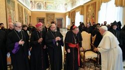 Popiežiaus susitikimas su mišrios Katalikų Bažnyčios ir Ortodoksų Bažnyčių teologinio dialogo komisijos nariais 