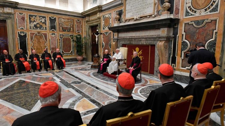 Папата с участниците в Пленарната асамблея на Ведомството за доктрината на вярата
