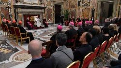 Påven talar till Dikasteriet för trosläran 