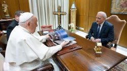 Le Pape et Martin Scorsese, le 31 janvier 2024 au Vatican.