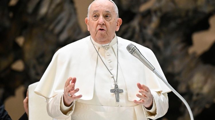 Папа Франциск на общей аудиенции в Ватикане 31 января 2024 г.