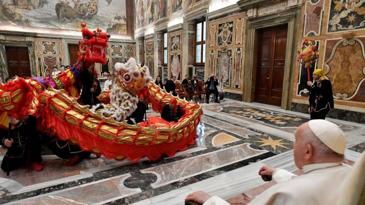 Ferenc pápa az Olasz-Kínai Nemzeti Szövetség tagjait fogadta 