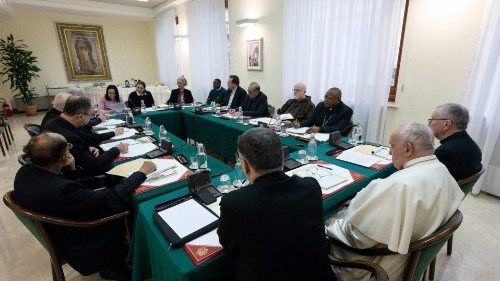 Sesión de febrero del Consejo de Cardenales y el Papa Francisco