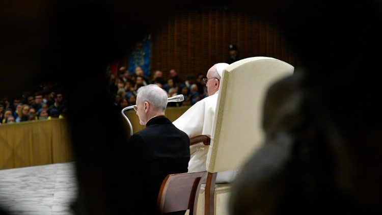 Il Papa durante l'udienza generale