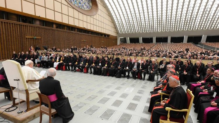 Popiežiaus audiencija konferencijos dalyviams