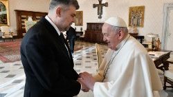 Папата с румънския министър-председател