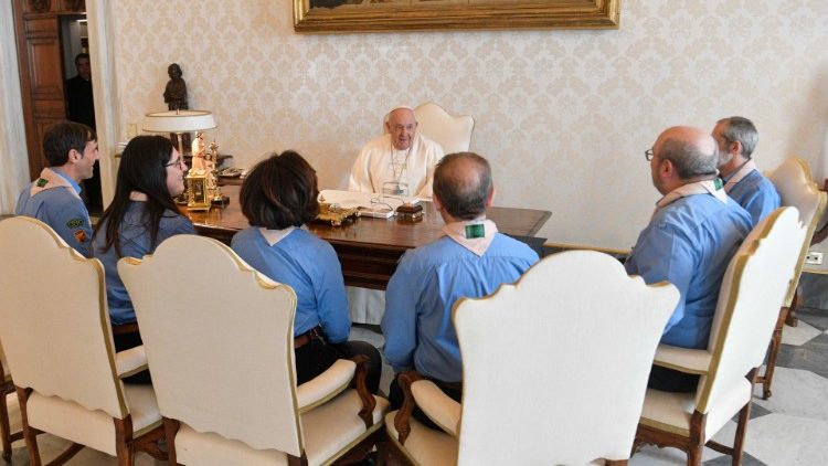 Spotkanie Papieża z włoskimi skautami 