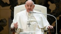 Papa Francisko wakati wa katekesi yake 28 Februari 2024
