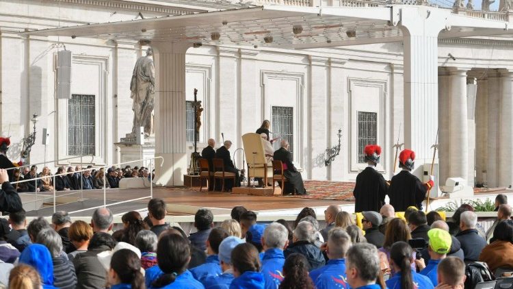 L'udienza generale di oggi in Piazza San Pietro