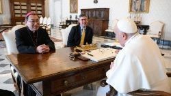 „Caritas Internationalis“ vadovai popiežiaus audiencijoje 2024 m. kovo 14 d.