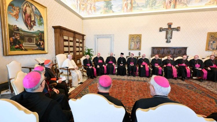 Maaskofu Katoliki Italia wanafanya hija ya kitume mjini Vatican, 2024