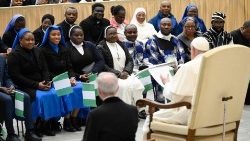 El Papa recibió en audiencia a la comunidad nigeriana en Roma