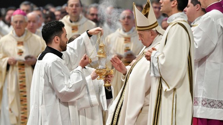Pope Francis at Chrism Mass