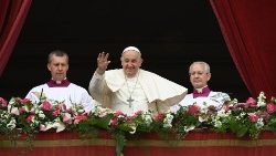 Pope Francis gives 'Urbi et Orbi' in the Vatican on Easter Sunday (31 March 2024)