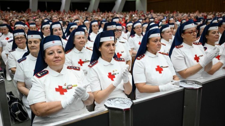 Popiežiaus audiencija Italijos Raudonojo Kryžiaus savanoriams