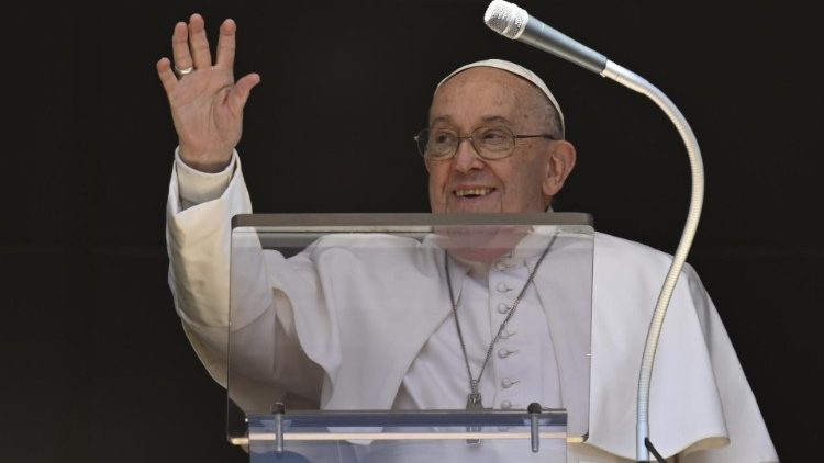 Pope Francis during Regina Caeli