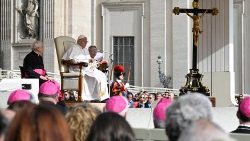 教皇フランシスコ　2024年4月10日の一般謁見　バチカン・聖ペトロ広場