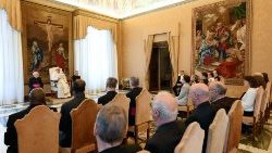 教皇フランシスコと教皇庁聖書委員会関係者との出会い　2024年4月11日　バチカン宮殿