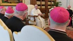 Папа з італьянскімі біскупамі з рэгіёну Кампанія