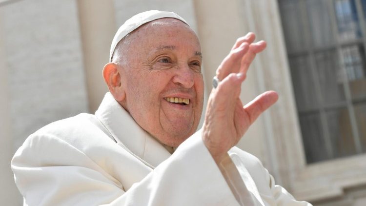 Le Pape François lors de l'audience générale ce mercredi 24 avril