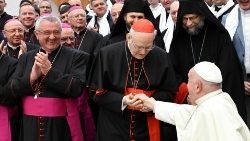 El Papa recibe a un grupo de peregrinos húngaros. 