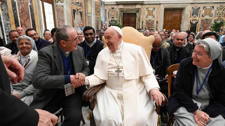 Audience of the Holy Father to the participants in the General Chapters of the Sons of Charity and the Brothers of Saint Gabriel (Vatican Media)