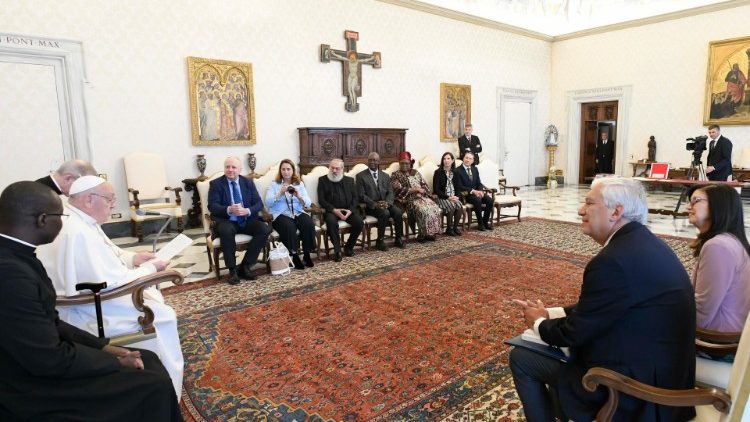 Ferenc pápa az END közösség nemzetközi felelőseivel