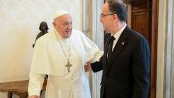 Popiežius priėmė Albanijos prezidentą